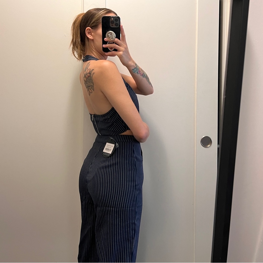 WhiteFox Boutique Navy Pinstripe Set